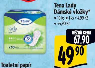 Tena Lady Dámské vložky, 10 ks 