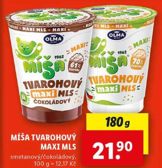 MÍŠA TVAROHOVÝ MAXI MLS, 180 g