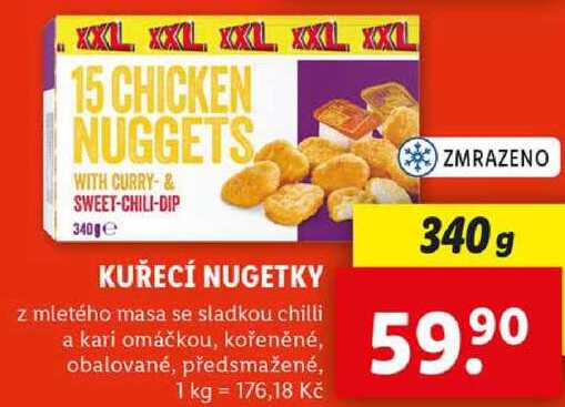 KUŘECÍ NUGETKY, 340 g