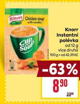 Knorr Instantní polévka od 12 g