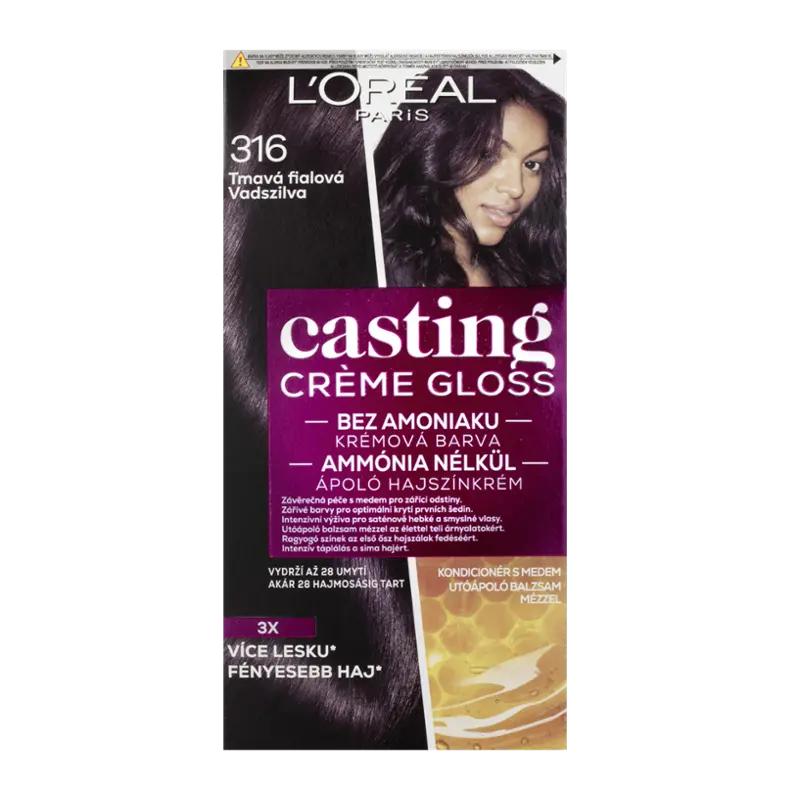 L'Oréal Barva na vlasy Casting Creme Gloss 316 tmavá fialová, 1 ks