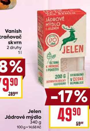 Jelen Jádrové mýdlo 340 g