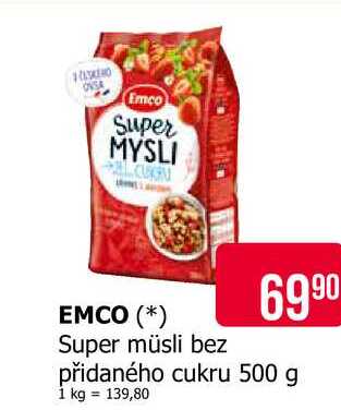 Emco Super müsli bez přidaného cukru 500 g 