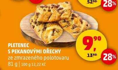 PLETENEC S PEKANOVÝMI OŘECHY, 81 g