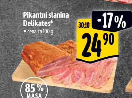 Pikantní slanina Delikates 100 g  