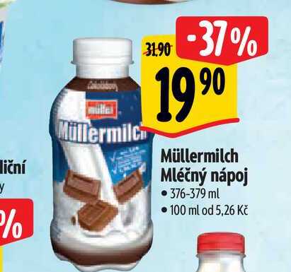   Müllermilch Mléčný nápoj 376-379 ml 