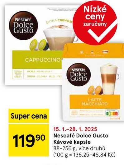 Nescafé Dolce Gusto Kávové kapsle, 88-256 g, více druhů 