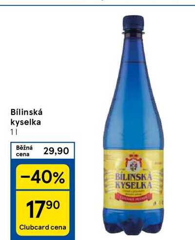 Bílinská kyselka, 1 l