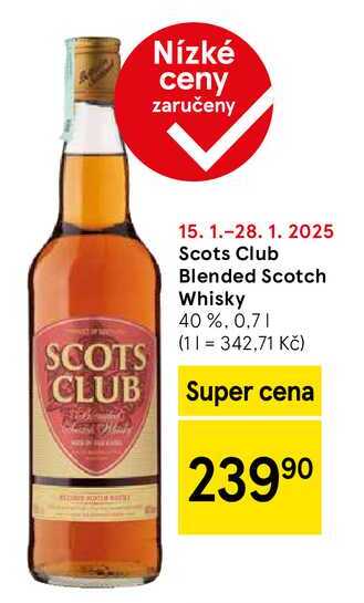 Scotch Club Blended Scotch Whisky 40%, 0,7 l 