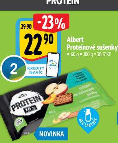   Albert Proteinové sušenky 60 g 