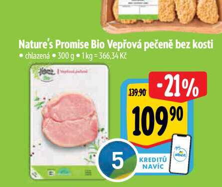 Nature's Promise Bio Vepřová pečeně bez kosti  300 g