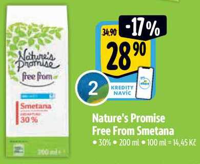 Nature's Promise Free From Smetana, 200 ml