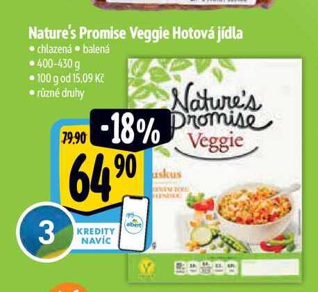 Nature's Promise Veggie Hotová jídla 400-430 g