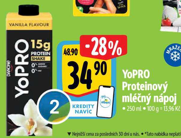 YoPRO Proteinový mléčný nápoj, 250 ml 