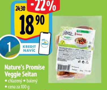 Nature's Promise Veggie Seitan, cena za 100 g 