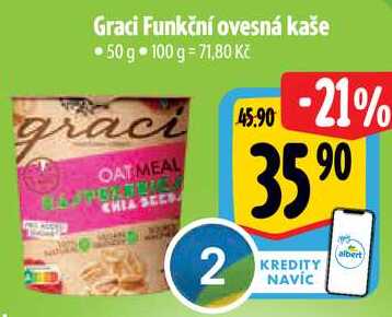 Graci Funkční ovesná kaše, 50 g 