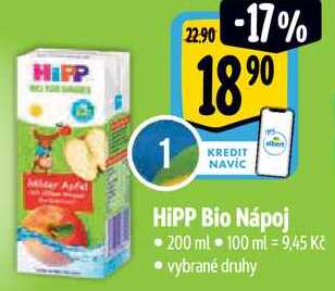 HiPP Bio Nápoj, 200 ml