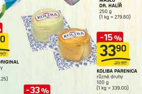 KOLIBA PARENICA různé druhy 100 g