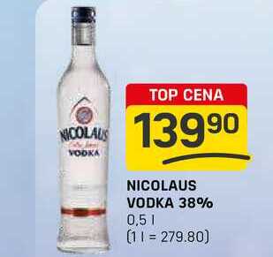 NICOLAUS VODKA 38% 0,5l