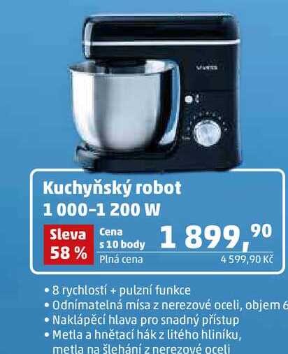 Kuchyňský robot 1000-1 200 W 