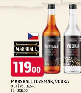 Marshall tuzemák vodka 0,5l