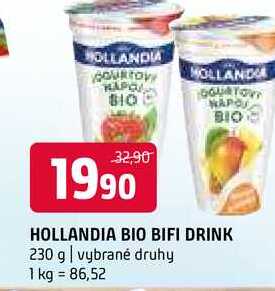 Hollandia Bio BiFi drink vybrané druhy 230g