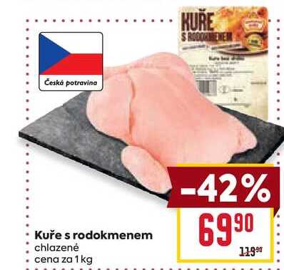 Kuře s rodokmenem chlazené cena za 1 kg 