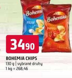 Bohemia Chips 130g, vybrané druhy