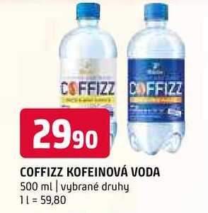 Coffizz kofeinová voda 500 ml vybrané druhy 