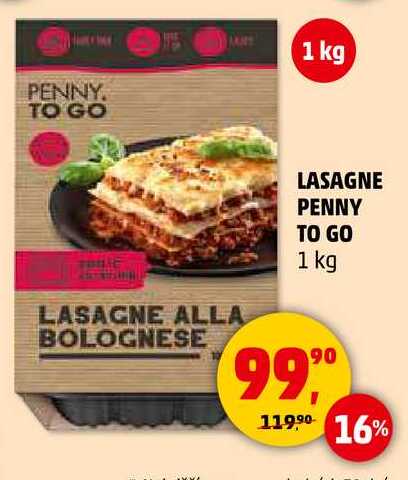 LASAGNE PENNY TO GO, 1 kg