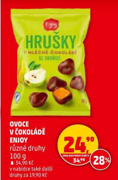 OVOCE V ČOKOLÁDĚ ENJOY různé druhy, 100 g