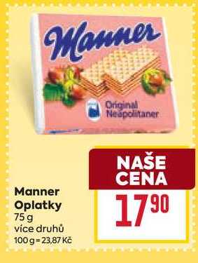 Manner Oplatky 75 g