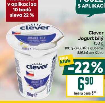 Clever Jogurt Bílý 150g