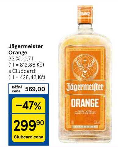 Jägermeister Orange 33%, 0.7 l