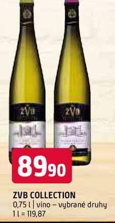 Zvb collection 0,75l vino vybrané druhy 