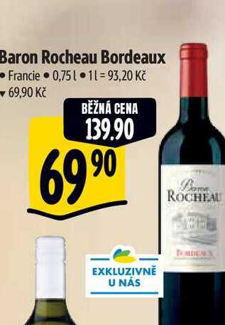 Baron Rocheau Bordeaux Francie 0,75 l