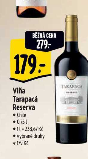  Viña Tarapacá Reserva  0,75 l