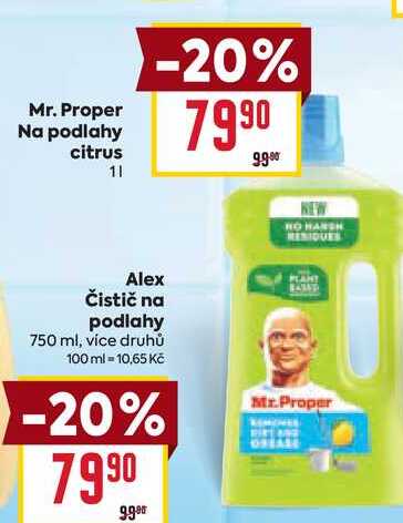 Mr.Proper na podlahy citrus 1l