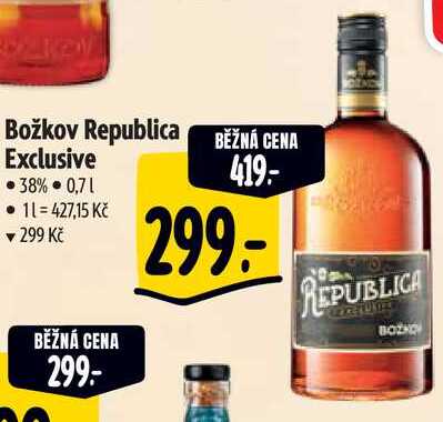 Božkov Republica Exclusive, 0,7 l