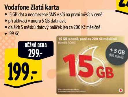 Vodafone Zlatá karta 