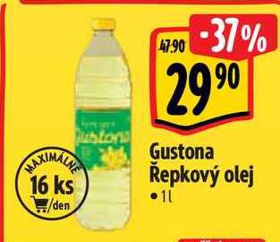 Gustona Řepkový olej, 1 l 