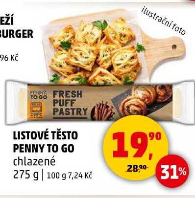 LISTOVÉ TĚSTO PENNY TO GO chlazené, 275 g