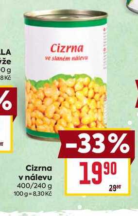 Cizrna v nálevu 400/240 g 