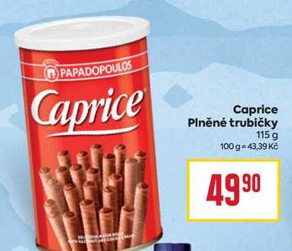 Caprice Plněné trubičky 115 g 