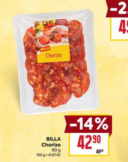 BILLA Chorizo 90 g 