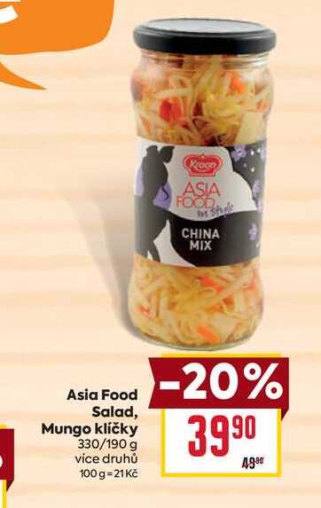 Asia Food Salad, Mungo klíčky 330/190 g