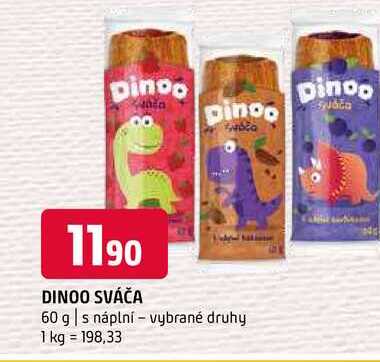 Dinoo sváča 60 g s náplní vybrané druhy 