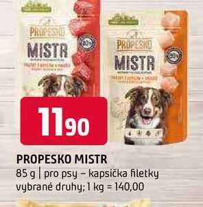 Propesko mlstr 85 g pro psy kapsička filetky vybrané druhy