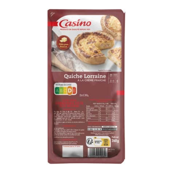 Casino Quiche Lorraine 2x130g