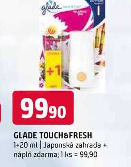 Glade touch fresh 1+20 ml Japonská zahrada + náplň zdarma